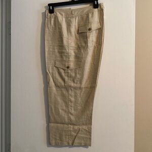 Sams Fifth Avenue Threads Beth Fit Capri - Tan /Creme